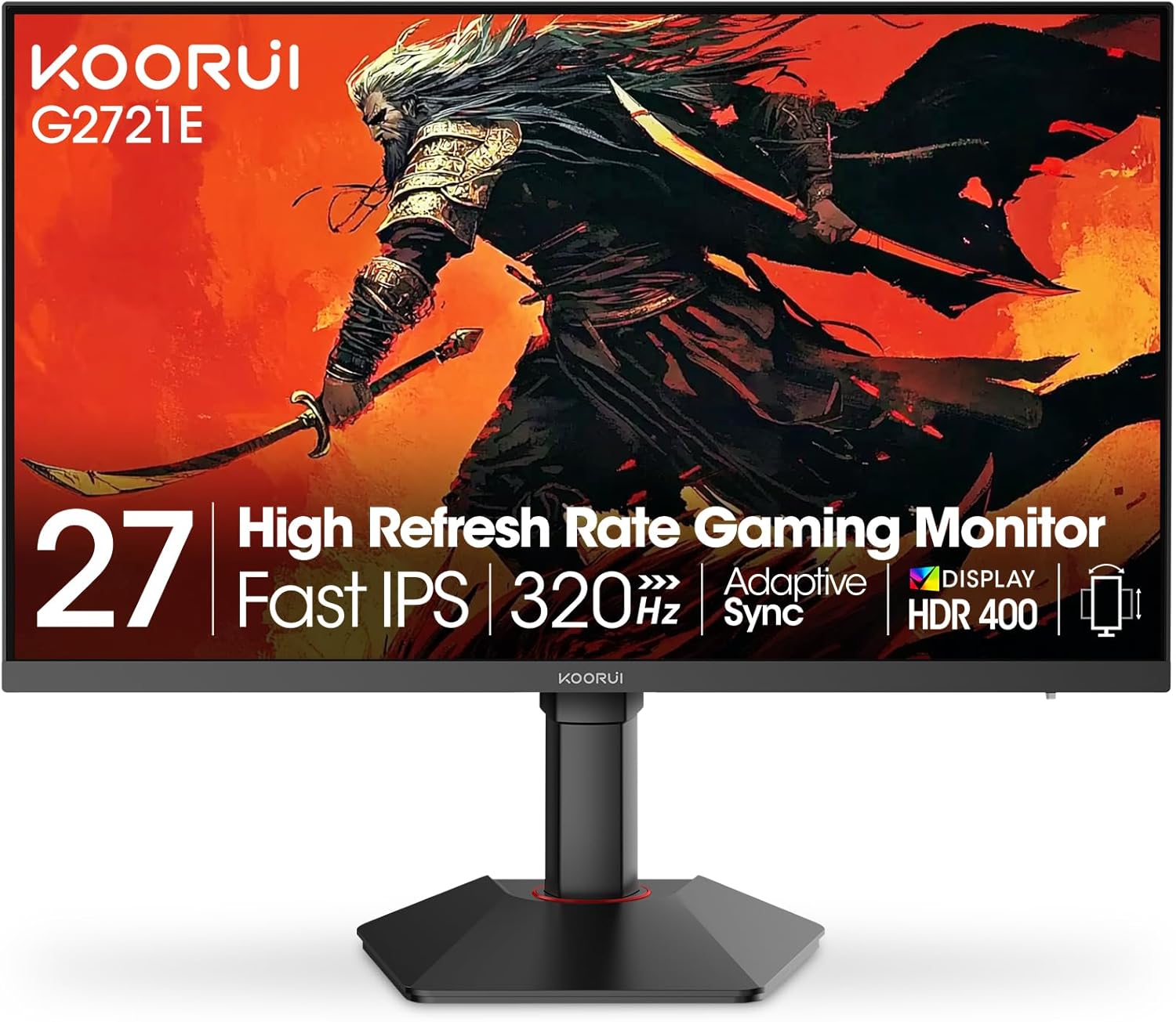 KOORUI G2721E 27" QHD 320Hz Fast IPS Gaming Monitor