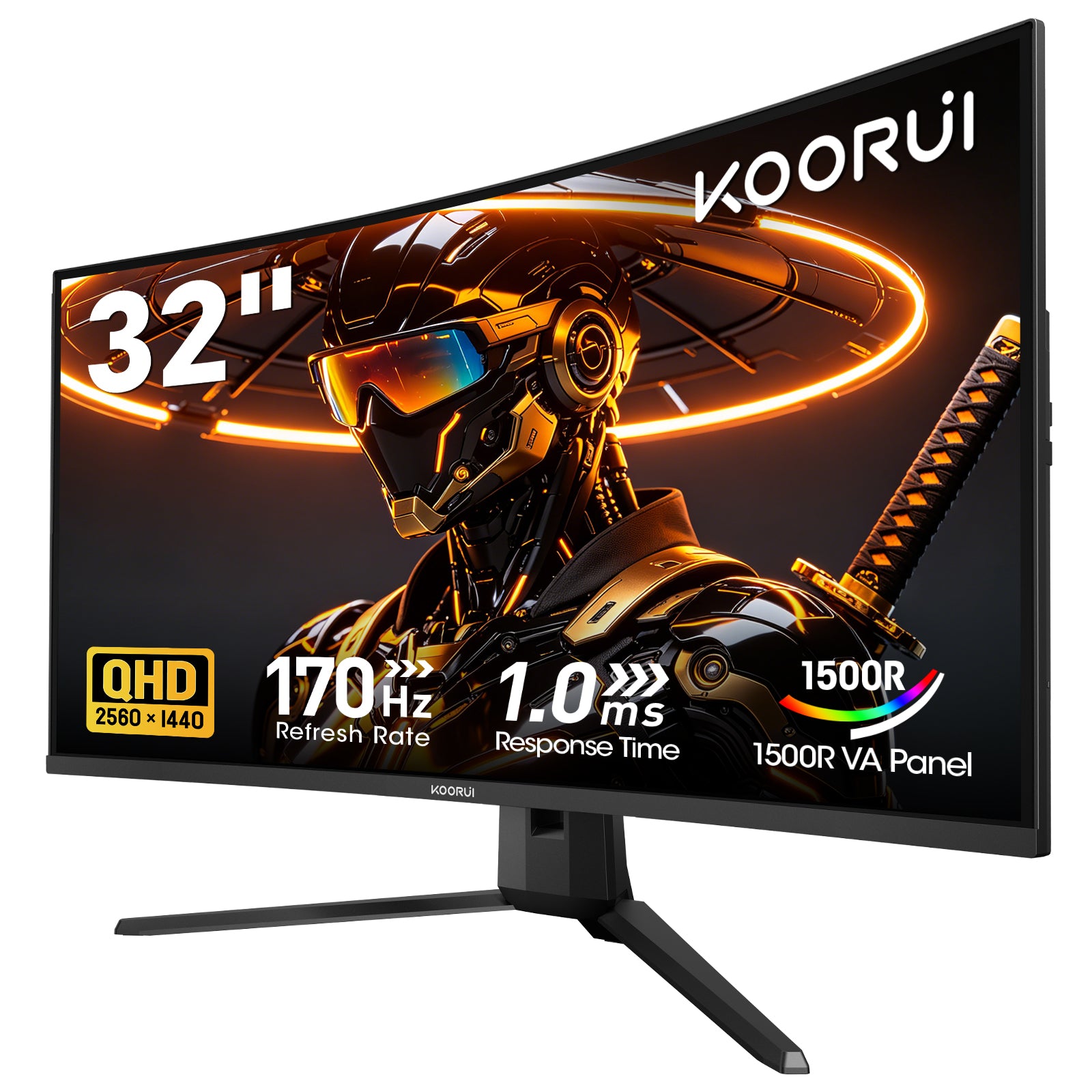 KOORUI G3221SC 31.5" QHD 170Hz VA Curved Gaming Monitor
