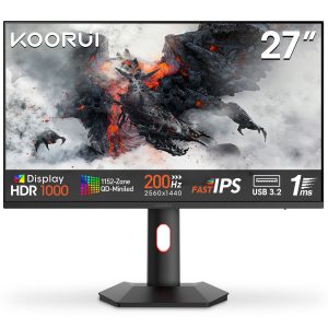KOORUI S2721PM 27" QHD 200Hz Mini LED Gaming Monitor