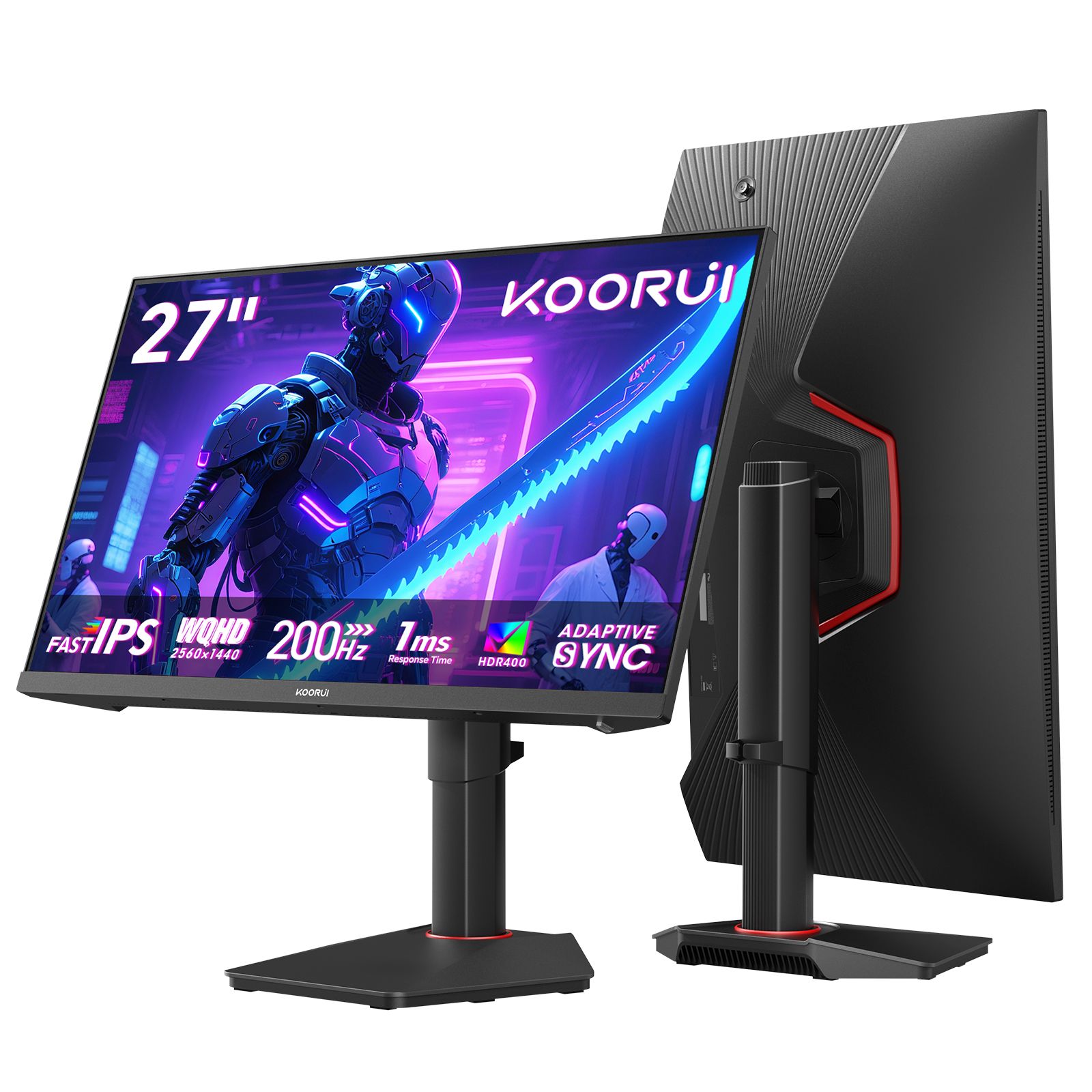 KOORUI G2722P 27" QHD 200Hz Fast IPS Gaming Monitor - Image 2