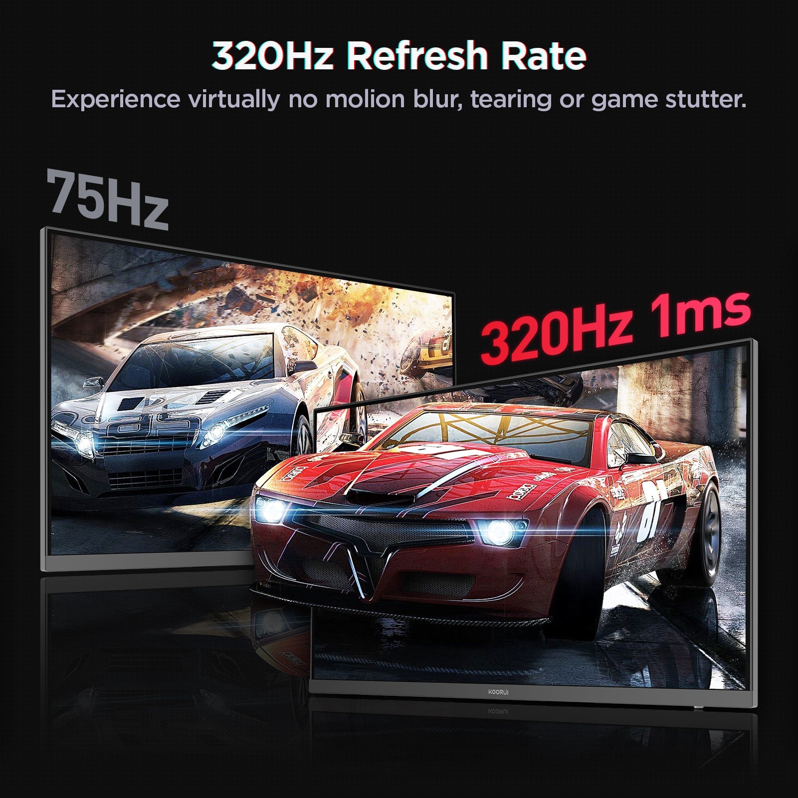 KOORUI G2721E 27" QHD 320Hz Fast IPS Gaming Monitor - Image 5