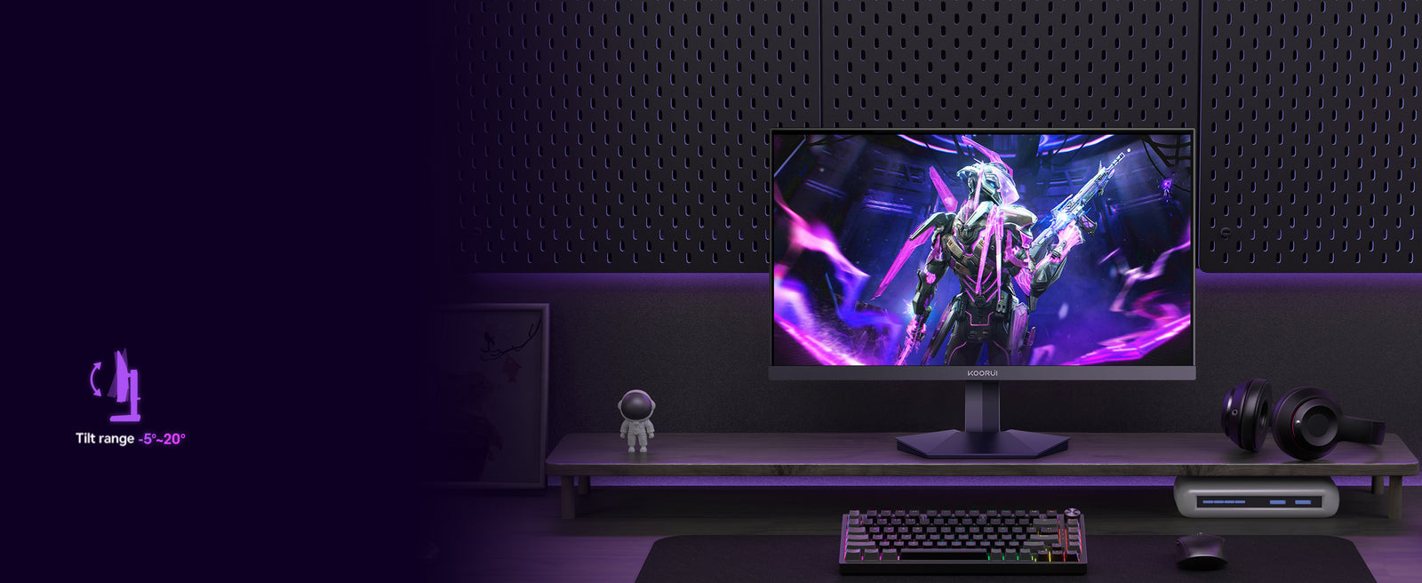 KOORUI G2411P 23.8" FHD 200Hz Fast IPS Gaming Monitor feature