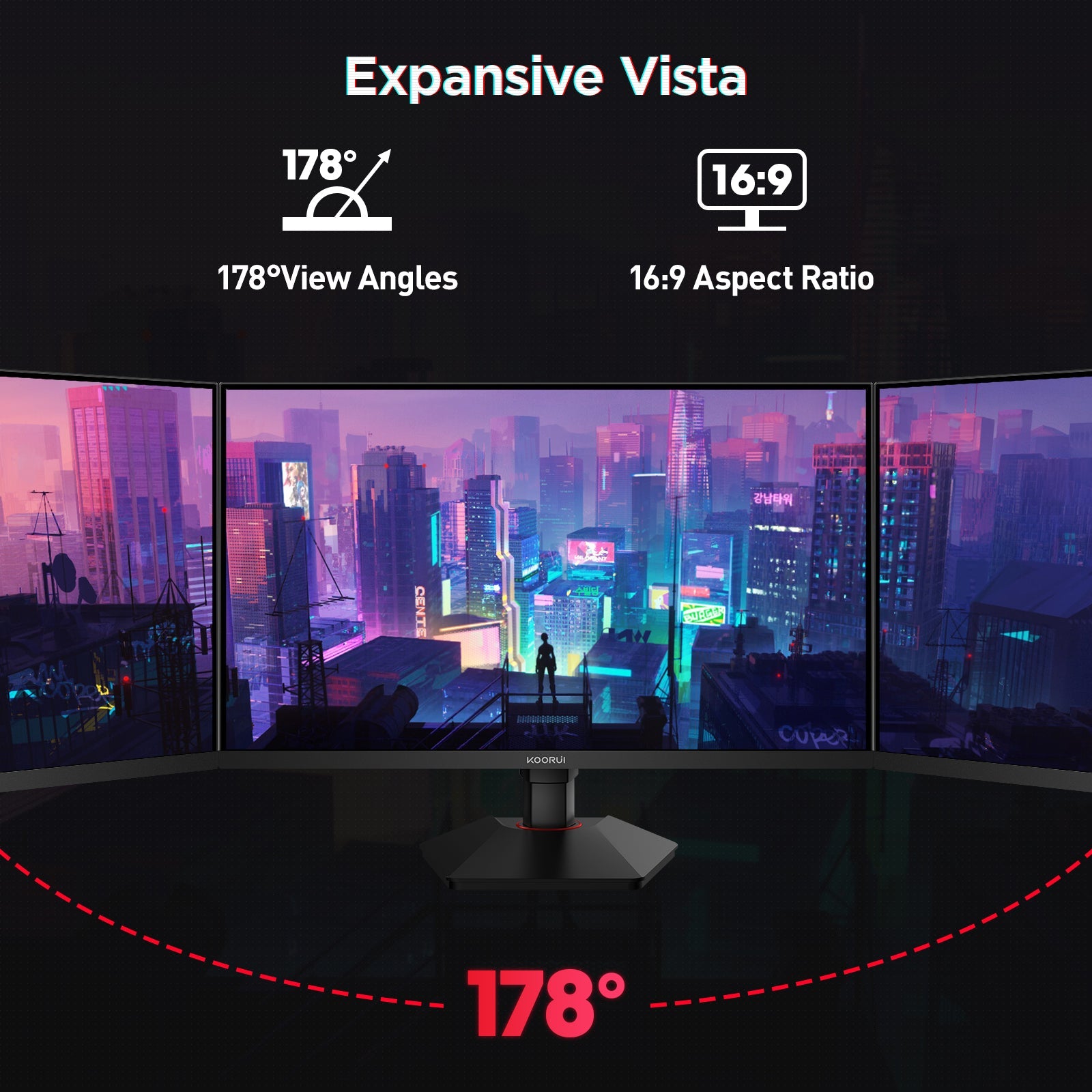 KOORUI G2721E 27" QHD 320Hz Fast IPS Gaming Monitor - Image 9